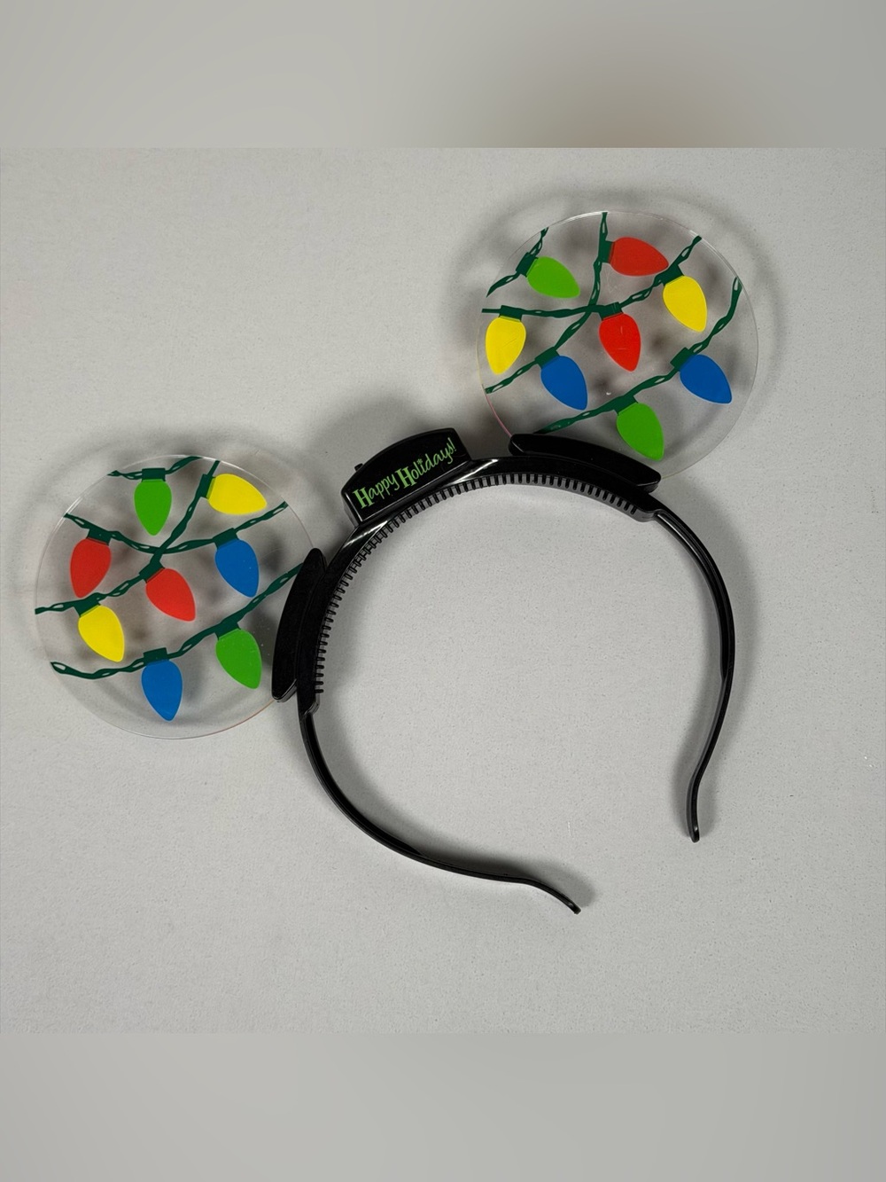 Disney Parks Christmas Light Up Mickey Mouse Ears Headband Limited Edition